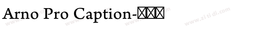 Arno Pro Caption字体转换